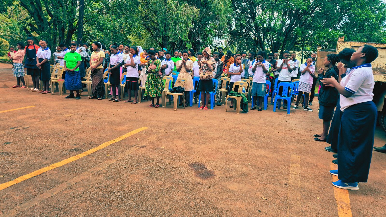 Students attending morning prayers DEVOTION (3)